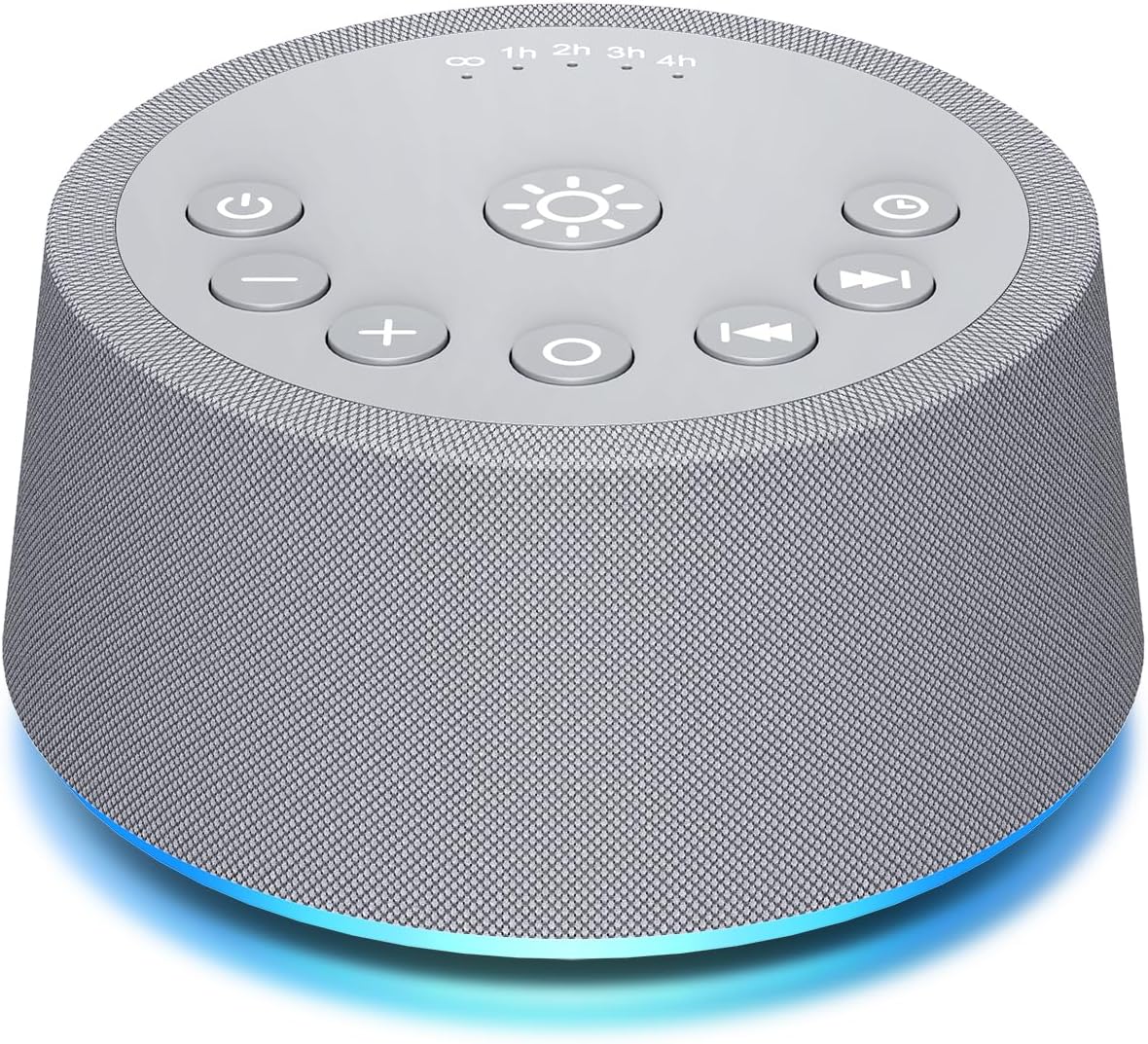 SoundLegend White Noise Machine - 32-Level Volume, 30 Soothing Sounds, 12 Color Lights | Compact Travel Gift