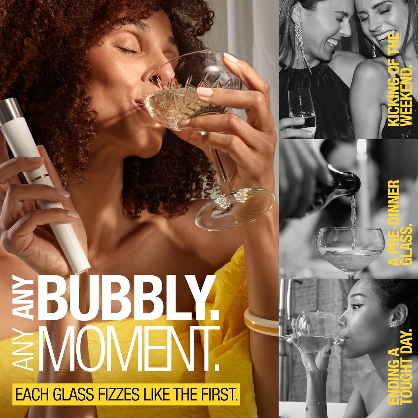 Original zzysh® Sparkling Wine Pure Argon/CO2 Cartridges | Preserve Fizzy Sensations 4 Weeks | For zzysh® Sparkling Wine Preservation System | Gas Capsules for Champagne and All Other Sparkling Wines