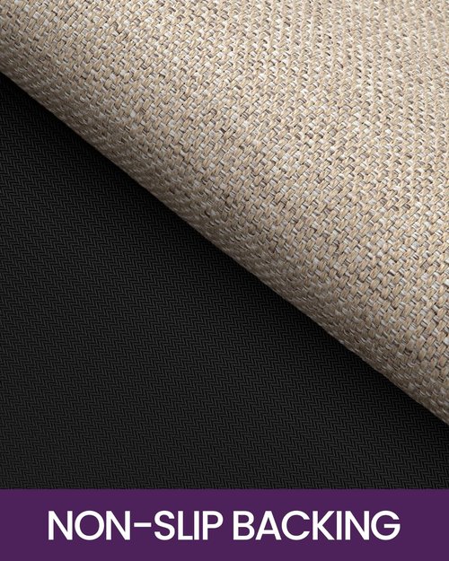 DEXI Hallway Runner 2.3x10, Washable Non Slip Rubber Backed Carpet, Absorbent Thin Long Entryway Runners for Kitchen, Laundry Room Decor, Patio Entrance, Beige