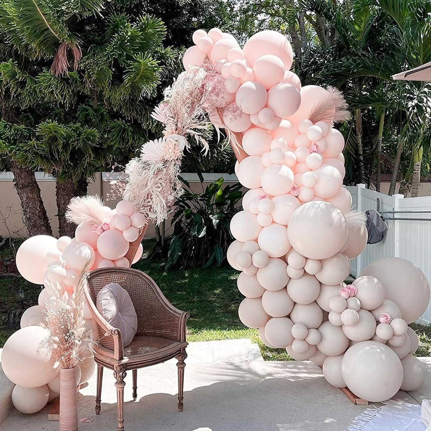PartyWoo Beige Balloons - 101pcs 12 Inch Boho Cream & Ivory Latex Balloons for Weddings & Events