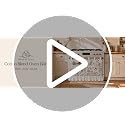 Oven Curtain with Pockets Beige Gingham Kitchen Decor - MuseHaus Variation