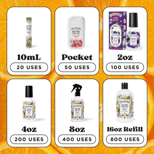 Poo-Pourri Tear & Share Bloom in the Bathroom Set Before-You-Go Toilet Pocket Sprayers Travel Essentials Variety 2 Pack - Bathroom Odor Removers - Travel Size Toiletries - Plant Based Ingredients