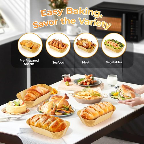 Loaf Pan Liners | 155 Pcs Non-Stick Parchment Paper for Easy Cleanup - 9x5 Inch for Sourdough, Cakes & Breads