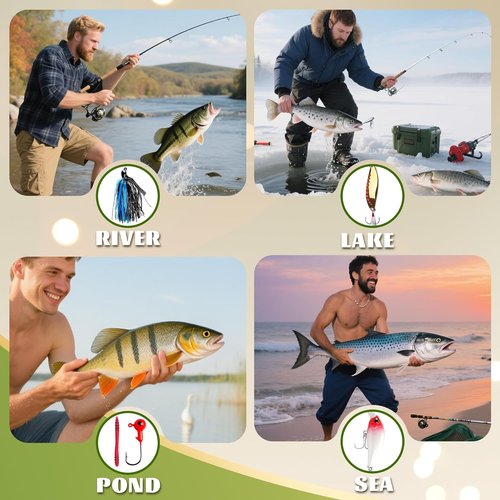 Fishing Advent Calendar 2026 - 24-Day Countdown Fishing Lure Tackle Kit for Men | Perfect Christmas Gift for Dad