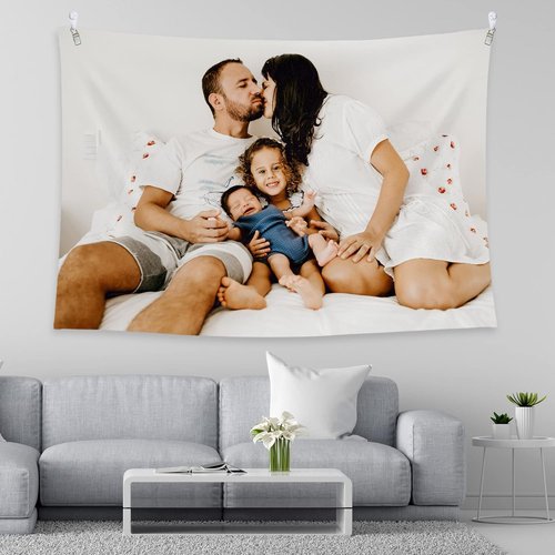 BlingPainting Custom Tapestry - Create Your Own Personalized Backdrop for Home Decor | 30" W x 30" L