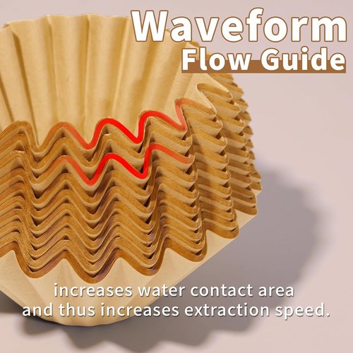Keurig - Unbleached Coffee Filters for Duo Maker - 200 Pcs Extra-Deep Bowl Design, 72oz Capacity
