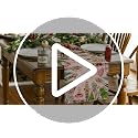 Christmas Table Runner 13x90 Inches - Pink, Nutcracker Holiday Decor
