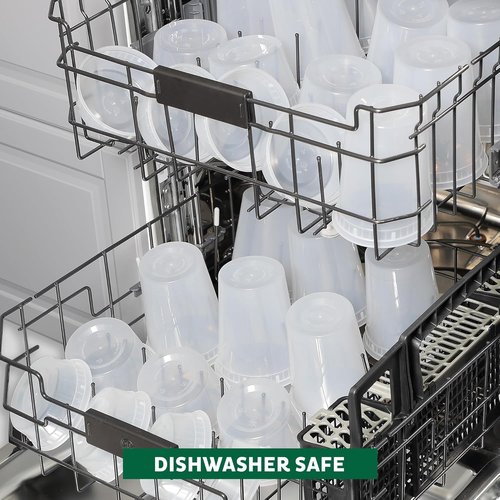 Freshware Food Storage Containers - Leakproof, BPA-Free Deli Containers | 20 Sets of 8/16/32 oz