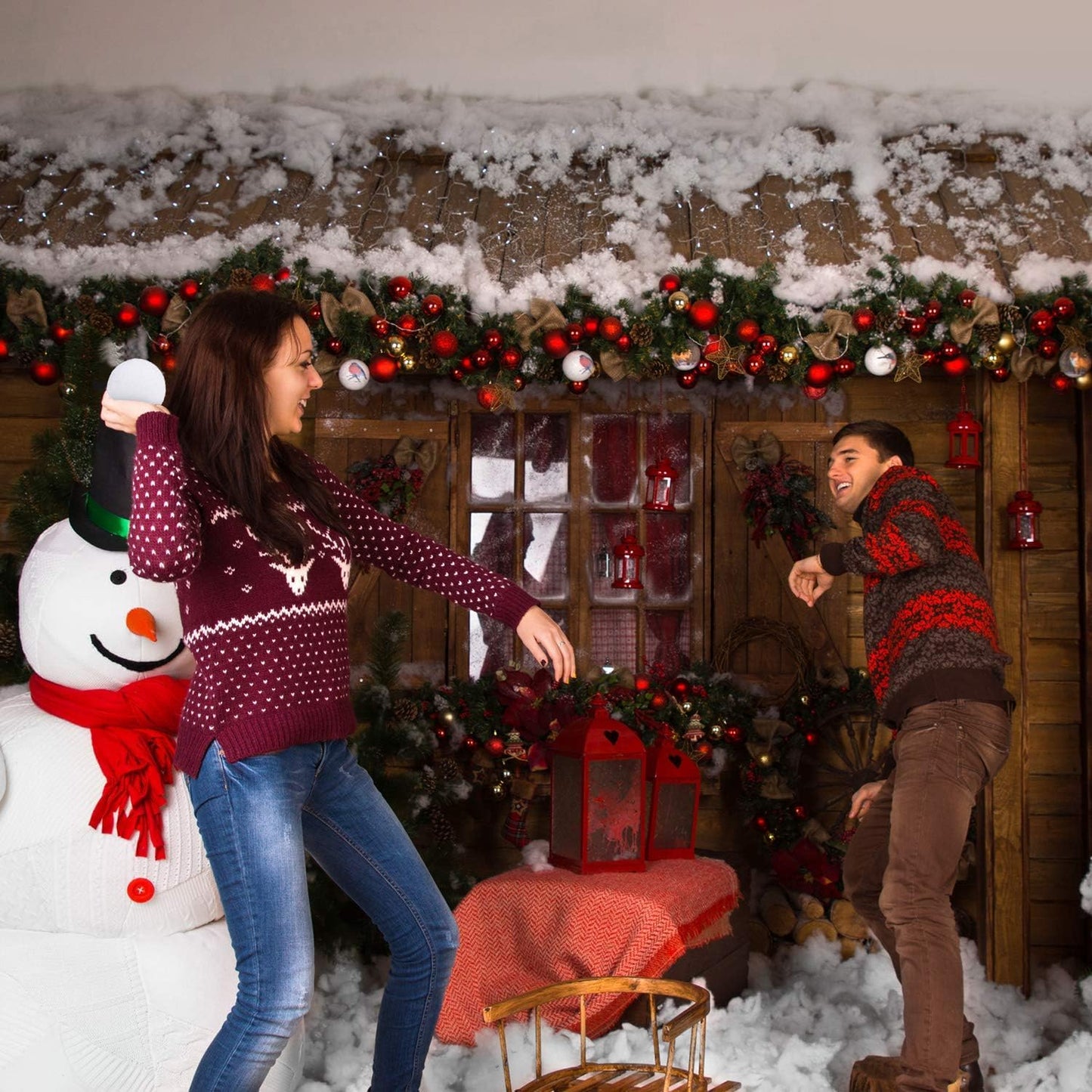Cooraby 25 Pieces Artificial Snowballs - 2.6 Inch Realistic Indoor Fun for Winter Games