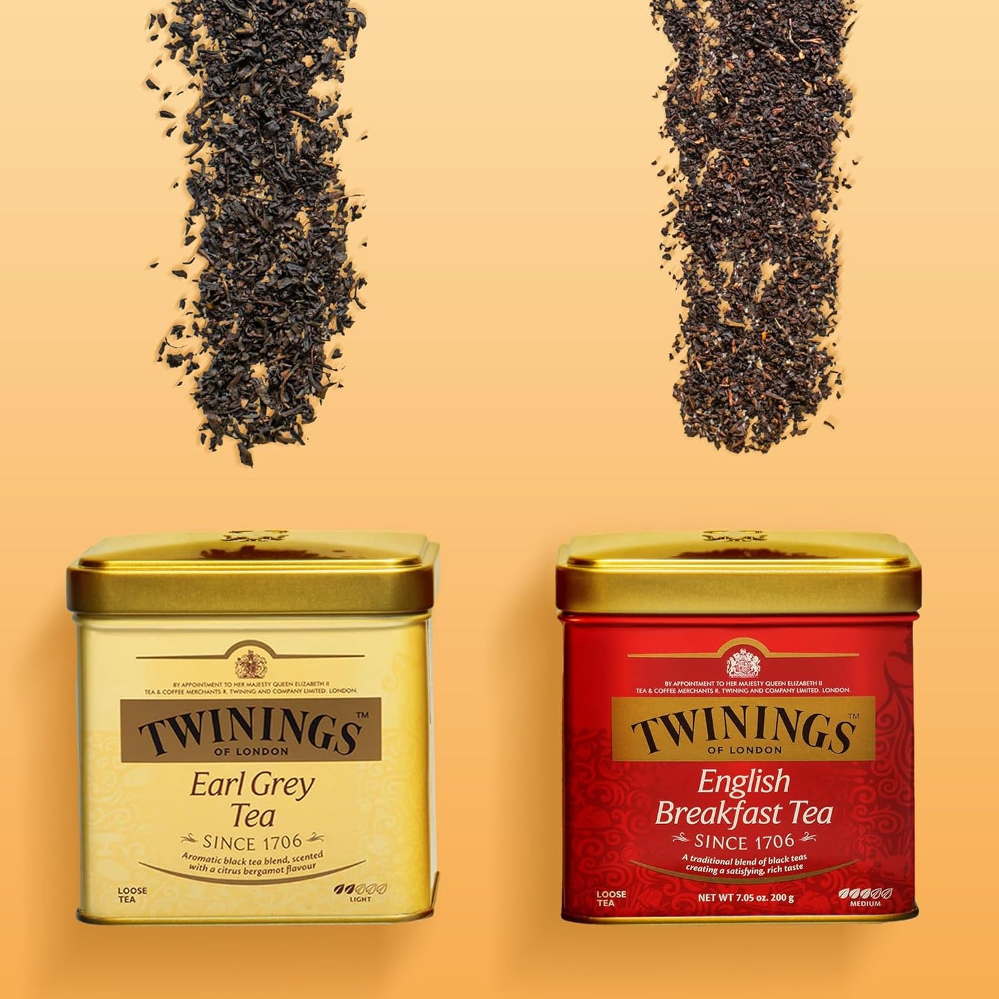 Twinings Earl Grey Loose Tea - Smooth & Flavorful Black Tea Leaves, 7.05 Ounce Tin