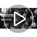 Black and White Christmas Ornaments Set - 12 Shatterproof Holiday Ball Decorations