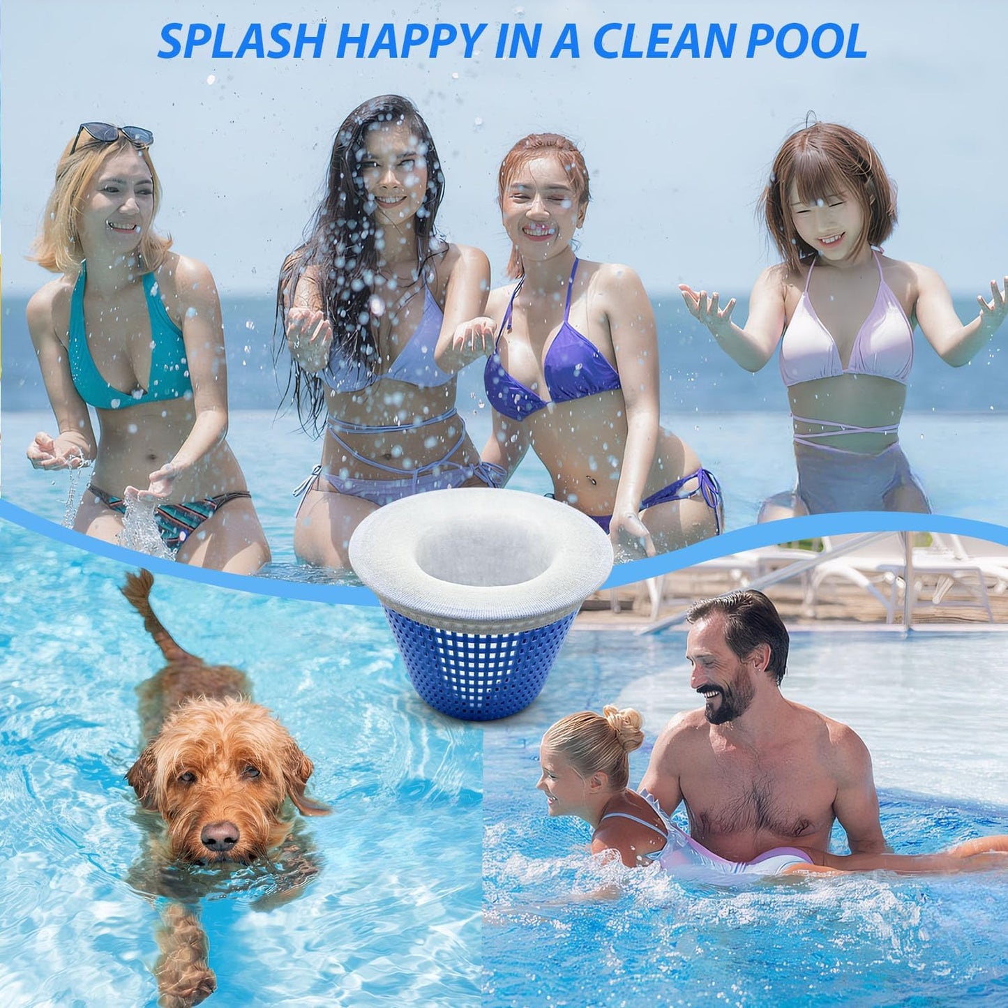 Skiennix Pool Skimmer Socks - 40-Pack Ultra Fine Mesh Filter for In-Ground & Above Ground Pools