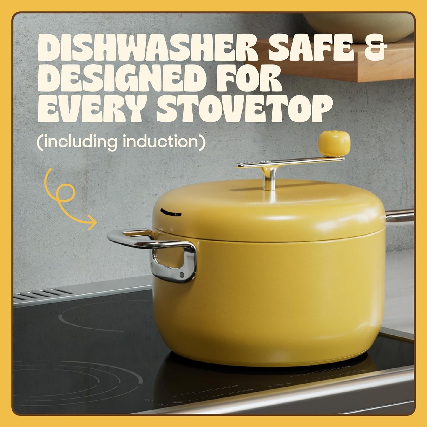 Popsmith Popcorn Popper - 6 Quart Stovetop Machine | Stainless Steel Design for All Stovetops
