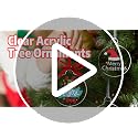 Clear Acrylic Ornament Blanks 3-Inch - 100 Pack for DIY Christmas Crafts