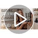Electric Grain Mill Grinder 500G Stainless Steel Pulverizer for Wheat Corn Oats Coffee - Silver