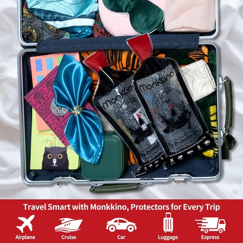 (All-Around Protection) 9 PACK Reusable Wine Bottle Travel Protector Bags, Leakproof Wine Sleeves for Suitcase, Airplane, Safe and Durable Bubble Wrap