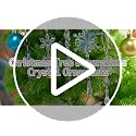Iridescent Christmas Tree Ornaments Set - 80pcs Snowflake & Icicle Shapes
