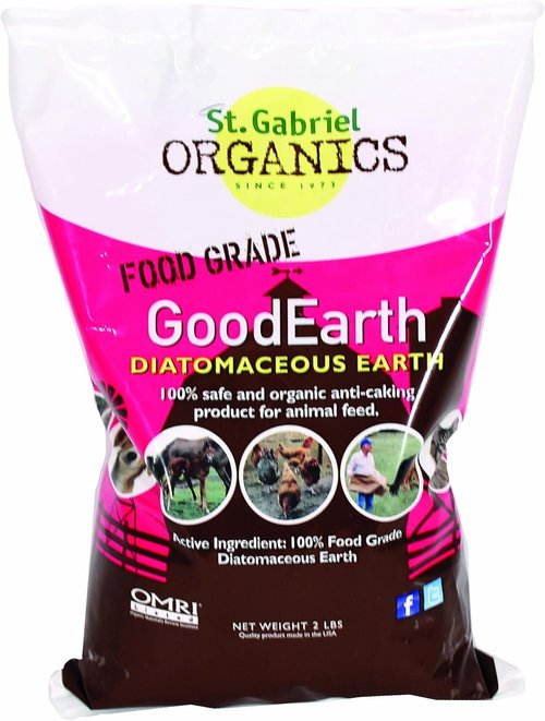 GoodEarth Diatomaceous Earth Supplement - Natural Health Boost for Chickens & Farm Animals | 2 LBS