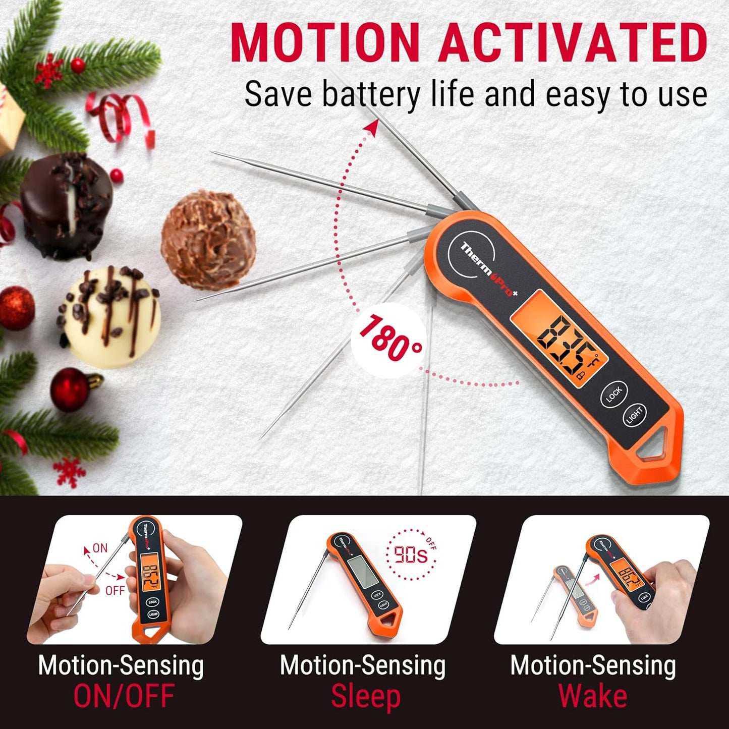ThermoPro TP19H Digital Meat Thermometer - Instant Read for Perfect Cooking | Fast and Accurate