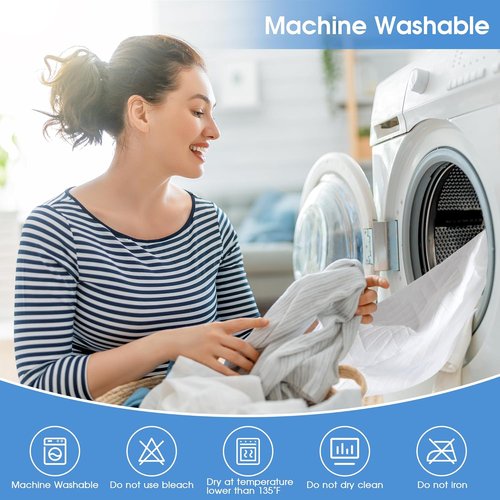 Hanherry Waterproof Mattress Protector - King Size Cooling Cover with 3D Air Fabric, Soft & Breathable, Fits 8''-21'' Deep Pocket