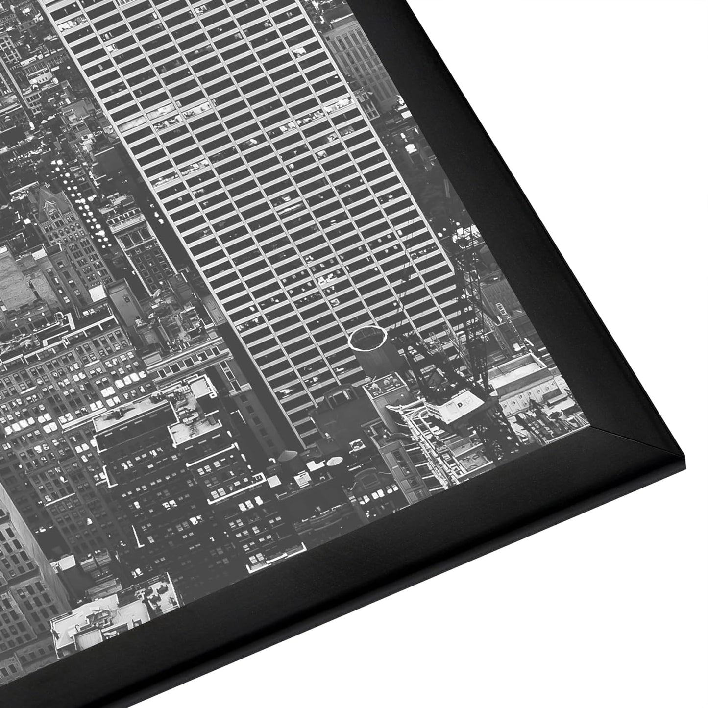 Americanflat 16x24 Poster Frame - Polished Front Cover & Slide-In Design - Black Fusion Collection
