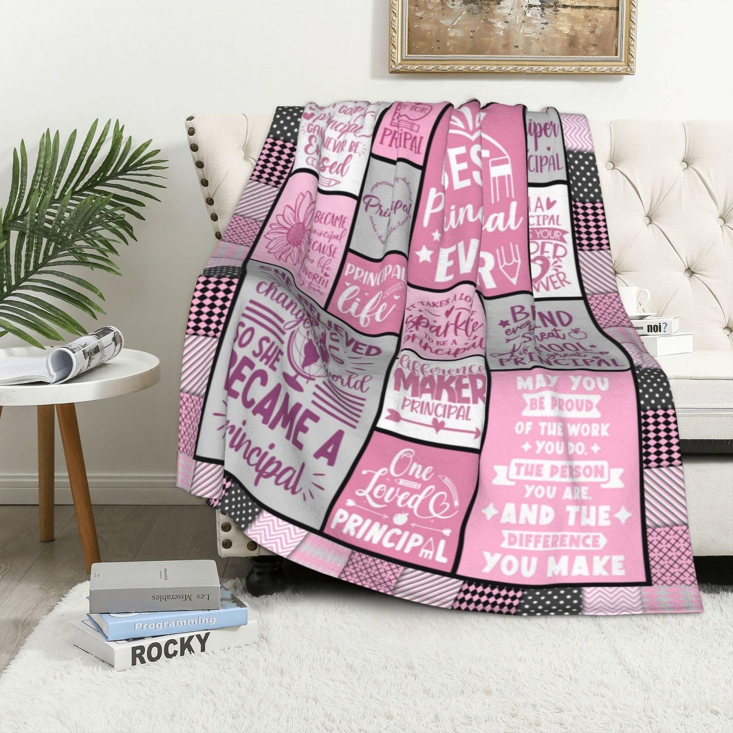 Principal Appreciation Gifts - Principal Gifts for Women - Principals Day Gifts - Gifts for Principal of School Female - Best Principal Retirement/Birthday Gifts Blanket 60" X 50"