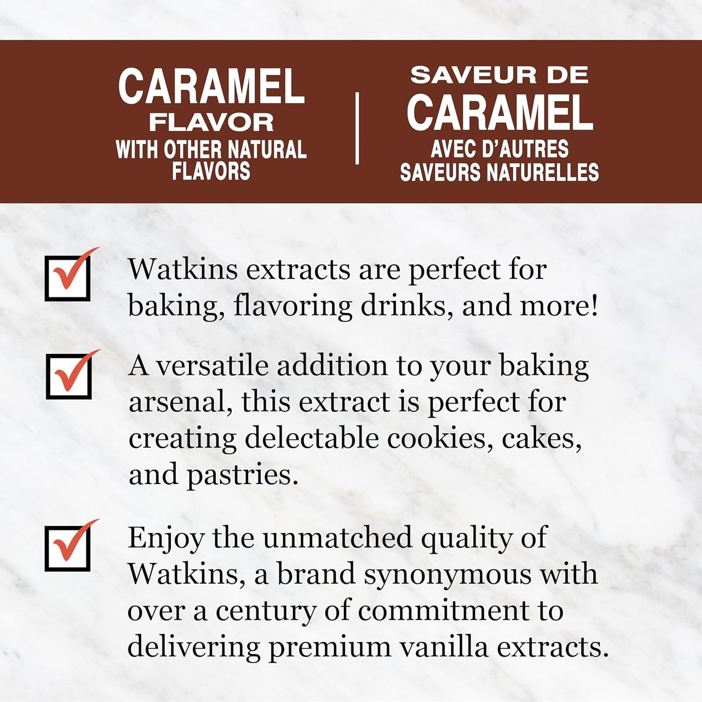 Watkins Caramel Flavor - 2 Oz Bottles | Pack of 6 for Delicious Baking and Cooking