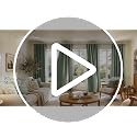 Blackout Curtains Set - Dusty Blue 52x84 Inches, Pack of 2, Cream-Soft Dense Woven Fabric