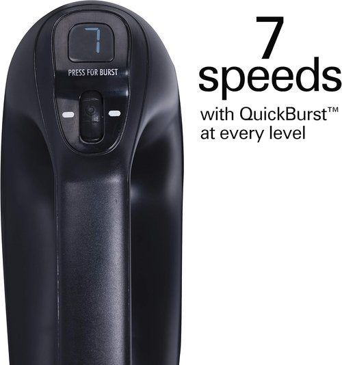 Hamilton Beach Professional 7-Speed Hand Mixer - High-Performance DC Motor, SoftScrape Beaters, Matte Black