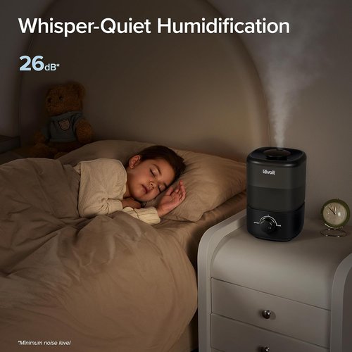LEVOIT Classic 160 Top-Fill Ultrasonic Cool Mist Humidifier,Super Easy to Fill & Clean,Quiet Operation for Bedroom Home & Plants,Auto Shut-off for Safety,360° Rotating Nozzle,2.5L,Black,(Pack of 8)