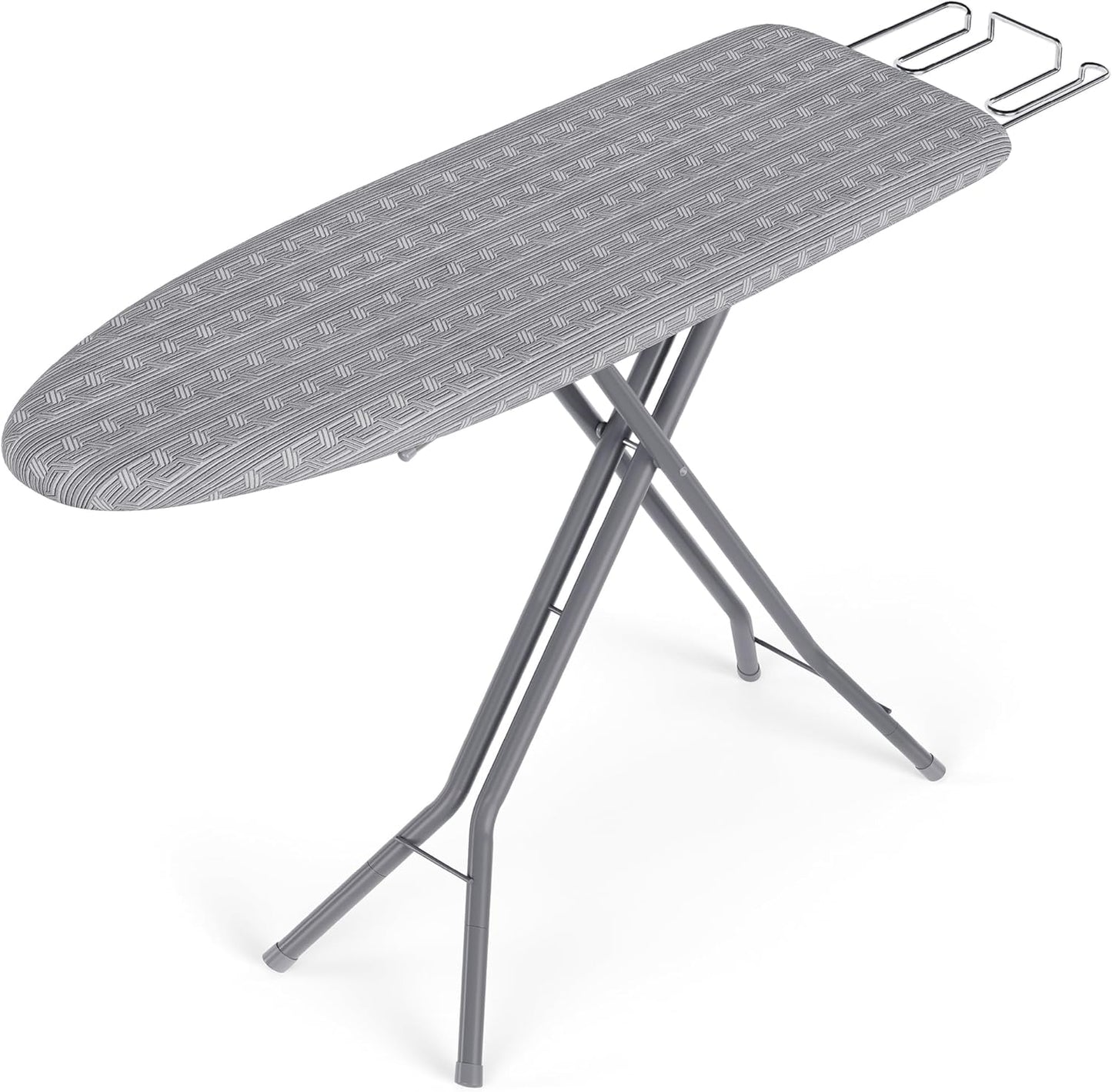 SONGMICS Ironing Board - Foldable & Height Adjustable Up to 35 Inches | 4-Layer Cover & Iron Rest - Dove Gray