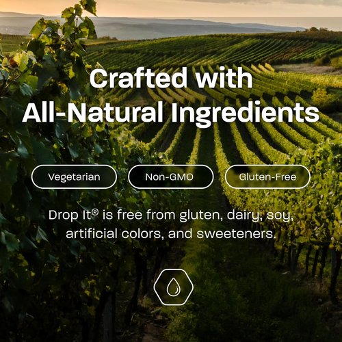 Drop It Wine Drops, Original (10 mL Bottle) & Drop It Drops for Your Hops (10 mL) - Naturally Reduces Sulfites and Tannins Wine & Beer - Portable & Easy to Use - USA Made