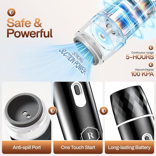 Compact Vacuum Sealer - Powerful Handheld Food Sealer with 30 BPA-Free Bags & 5 Clips | Rechargeable & Cordless