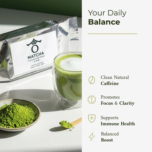 Japanese Matcha Powder – Bold Umami with a Slightly Bitter Finish, Ceremonial Grade, 100% Nishio Matcha, Stone-Milled & Packed in Japan (30g)