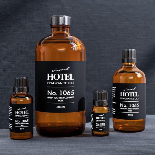 AirScent Diffuser Oil No. 1065 - Green Tea & Fresh Cut Grass - Premium Fragrance for Ultrasonic Diffusers - 10 mL Glass Dropper Bottle