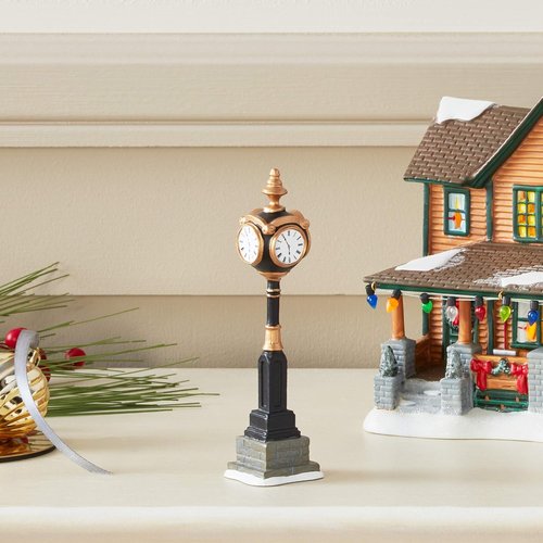 Department 56 Uptown Clock Accessory Figurine - 5.55 Inch Village Decor