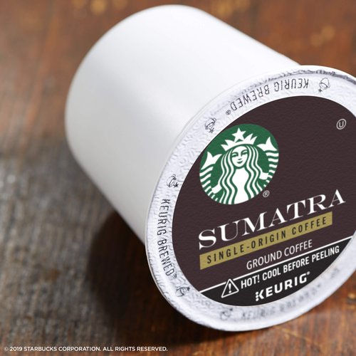 Starbucks Dark Roast K-Cup Coffee Pods — Sumatra for Keurig Brewers — 1 box (24 pods)