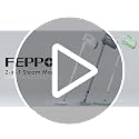 FEPPO Gray Steam Mop & Detachable Handheld Steam Cleaner for Home & Floor Cleaning