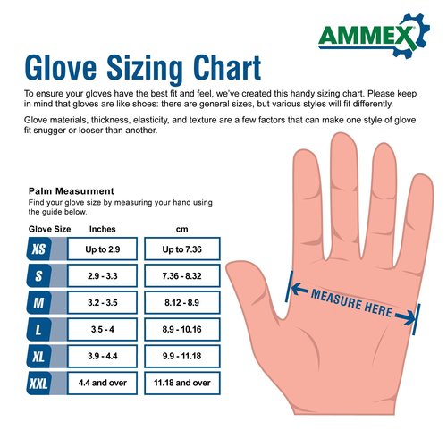 AMMEX Black Nitrile Exam Gloves, Case of 1000, 3 Mil, Size Medium, Latex Free, Powder Free, Textured, Disposable, Non-Sterile, Food Safe, ABNPF44100