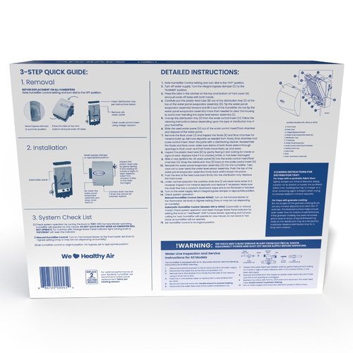 AprilAire 45 Humidifier Filter Replacement - Compatible with Models 400, 400A, 400M | Pack of 2