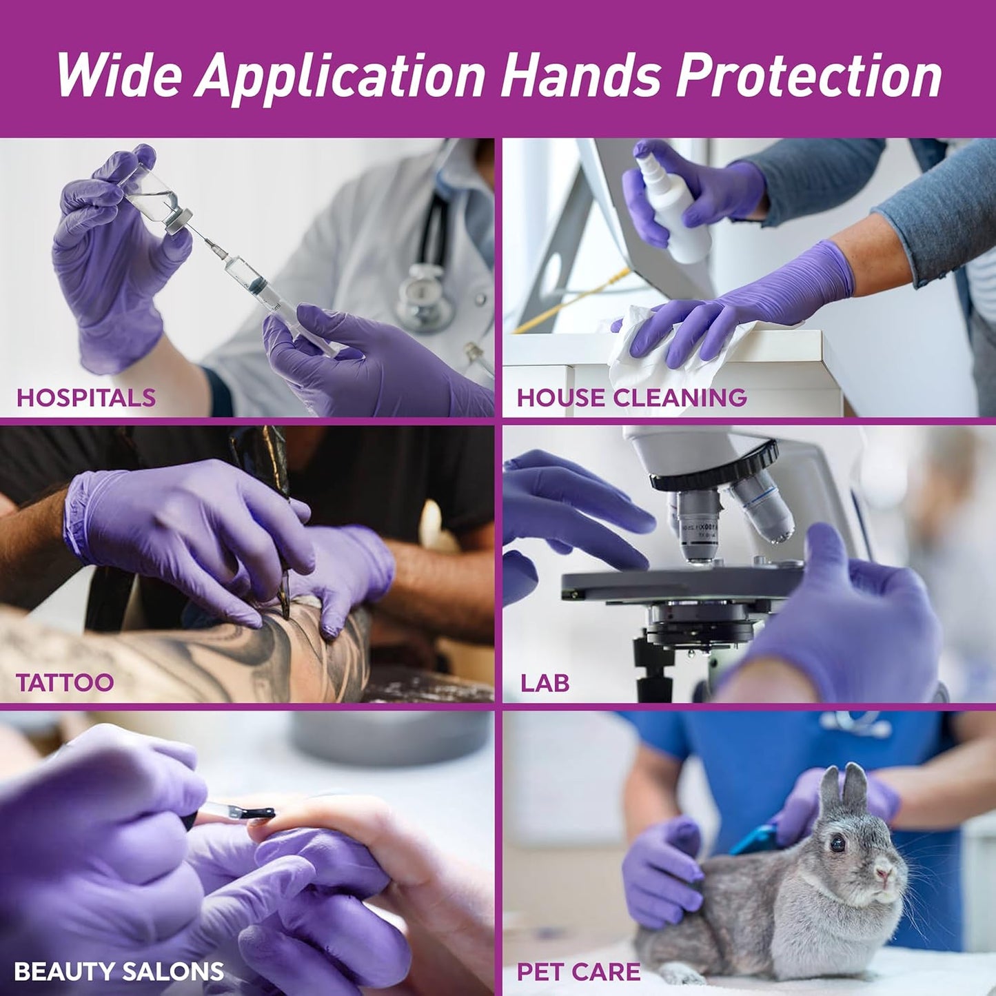 MedPride Nitrile Exam Gloves - Powder-Free, X-Large Size, 100 Count Pack for Ultimate Protection