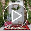 Christmas Kitchen Rugs and Mats Set 2 Pieces - Red Black Buffalo Check Plaid Variation 3