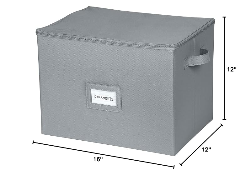 HOLDN’ STORAGE Christmas Ornament Box - Large Decor Containers that