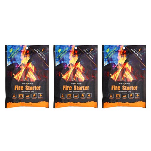 Instafire 3-Pack Pouch, Black, 9.5 x 1.8 x 7.8 inches (90-02533)