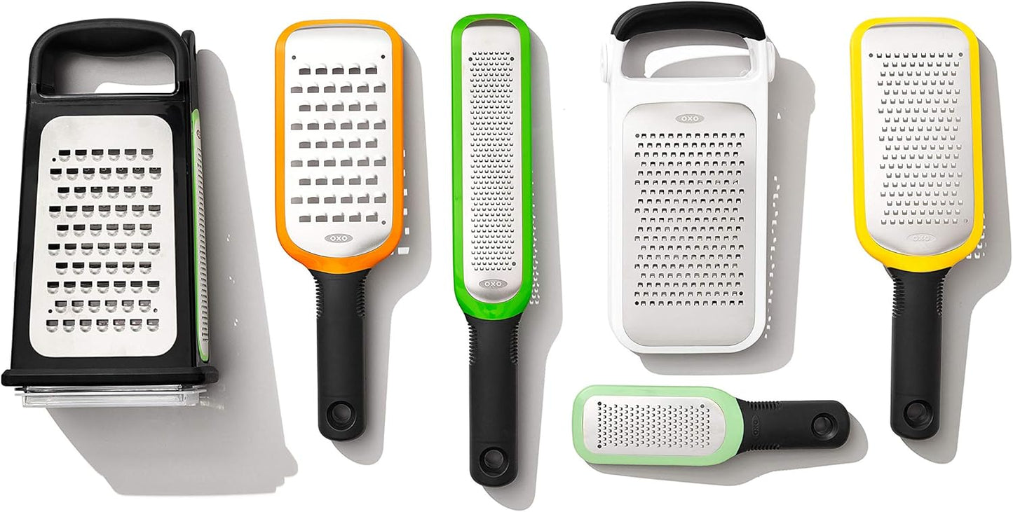 OXO Good Grips Ginger & Garlic Grater - Etched Design for Effortless Grating | Durable Kitchen Tool