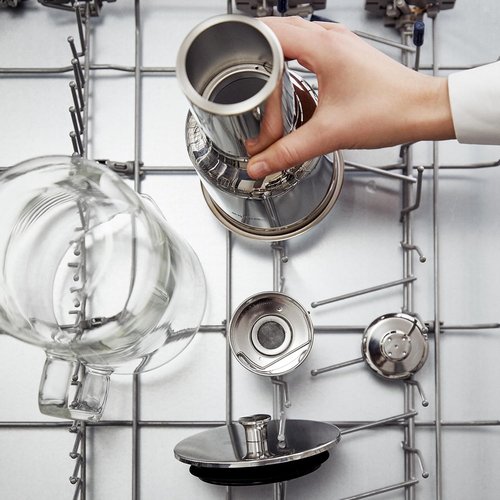 Aarke Purifier - Premium Glass & Stainless Steel Water Filter Pitcher | 2.4L Capacity, Refillable System