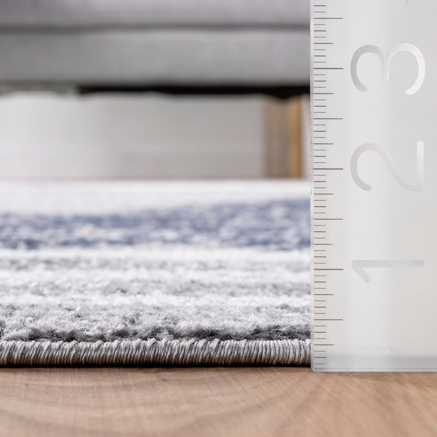 nuLOOM Thomas Paul Starfish and Striped Runner Rug, 2' 6" x 10', Grey