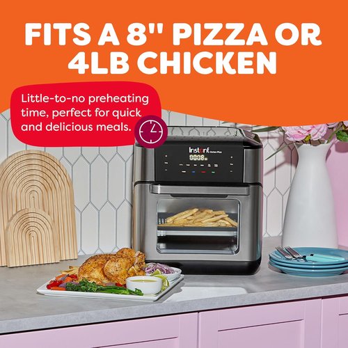 Instant Pot 10QT Air Fryer - 7-in-1 Multi-Cooker with EvenCrisp Technology & 100+ Recipes | Stainless Steel