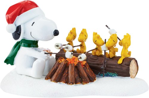 Department 56 Peanuts Village Campfire Buddies Figurine - Charming Accessory for Holiday Decor