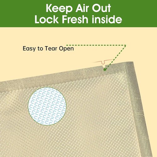 L'ELEF MISTICO Vacuum Sealer Bags - BPA-Free Food Storage for Sous Vide | 50 Gallon, 50 Quart & 50 Pint Sizes